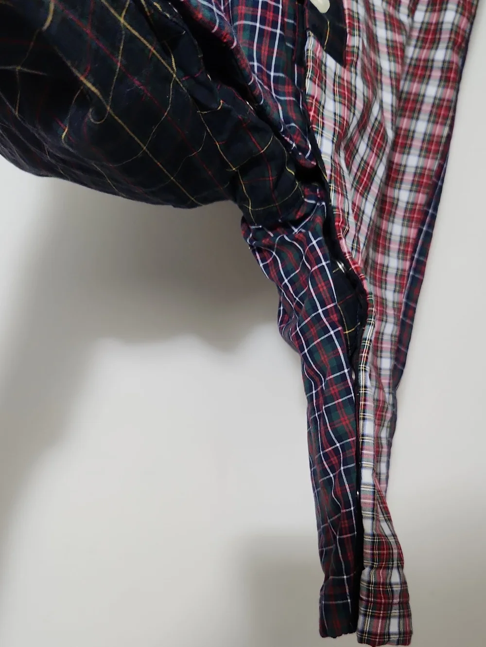 Ralph Lauren Multiplaid Baby Outfit with Green & Red Tartan Lining 9 Months